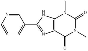 8-(3-Pyridyl)theophyline 结构式