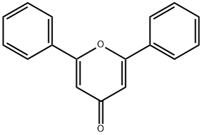 2,6-二苯基-4H-吡喃-4-酮 结构式