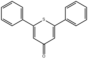 2,6-二苯基-4H-噻喃-4-酮 结构式