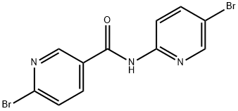 6-BROMO-N-(5-BROMOPYRIDIN-2-YL)NICOTINAMIDE 结构式