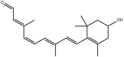 11-顺式-3-羟基视黄醛 结构式