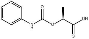 (S)-(-)-2-[丙氨基羰酰氧基]丙酸 结构式