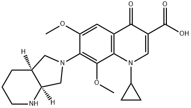 6,8-二甲氧基莫西沙星 结构式