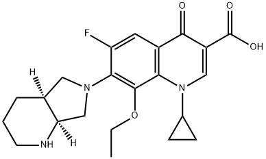 8-乙氧基莫西沙星 结构式