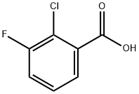 2-氯-3-氟苯甲酸 结构式