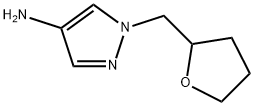 1-[(噁戊环-2-基)甲基]-1H-吡唑-4-胺 结构式