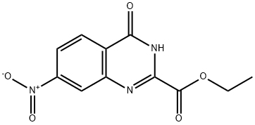 Ethyl 7-nitro-4-oxo-3,4-dihydroquinazoline-2-carboxylate 结构式