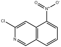 3-氯-5-硝基异喹啉 结构式
