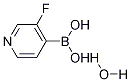 3-Fluoropyridin-4-ylboronic acid hydrate 结构式