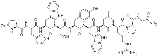 (D-SER4,D-TRP6)-LHRH 结构式