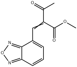 2-Benzo[1,2,5] oxadiazol-4-yl Methylene-3-oxo-butyric acid methyl ester 结构式