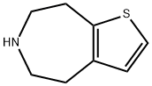 5,6,7,8-TETRAHYDRO-4H-THIENO[2,3-D]AZEPINE 结构式