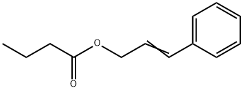 丁酸3-苯基-2-丙烯酯 结构式