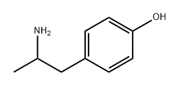 4-(2-氨基丙基)苯酚 结构式