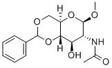 Methyl2-acetamido-4,6-O-benzylidene-2-deoxy-b-D-glucopyranoside 结构式