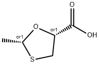1,3-Oxathiolane-5-carboxylicacid,2-methyl-,cis-(9CI) 结构式