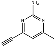 2-Pyrimidinamine, 4-ethynyl-6-methyl- (9CI) 结构式
