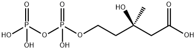 MEVALONIC ACID, R, PYROPHOSPHATE 结构式