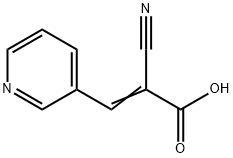 2-氰基-3-(3-吡啶基)丙烯酸 结构式