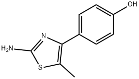 4-(4-羟基苯)-5-甲基-1,3-二唑-2-氨基 结构式