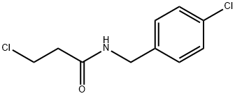 3-CHLORO-N-(4-CHLORO-BENZYL)-PROPIONAMIDE 结构式