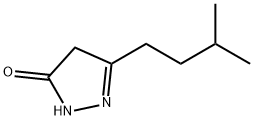 5-(3-甲基丁基)-2,4-二氢-3H-吡唑-3-酮 结构式