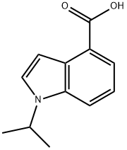 1-异丙基-1H-吲哚-4-羧酸 结构式