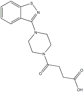 4-[4-(1,2-Benzisothiazol-3-yl)piperazin-1-yl]-4-oxobutanoic acid 结构式