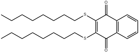 2,3-BIS(N-OCTYLTHIO)-1,4-NAPHTHALENEDIONE 结构式