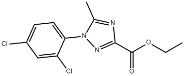 Ethyl1-(2,4-dichlorophenyl)-5-methyl-1H-1,2,4-triazole-3-carboxylate 结构式
