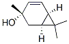 Bicyclo[4.1.0]hept-4-en-3-ol, 3,7,7-trimethyl- [1S-(1-alpha,3-alpha, 6-alpha)]- 结构式