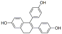 1,2-bis(4-hydroxyphenyl)-3,4-dihydro-6-hydroxynaphthalene 结构式