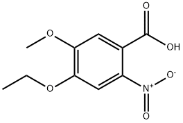 4-乙氧基-5-甲氧基-2-硝基苯甲酸 结构式
