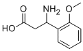 DL-3-氨基-3-(2-甲氧基苯基)丙酸 结构式