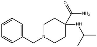 1-苄基-4-(异丙基氨基)哌啶-4-甲酰胺 结构式