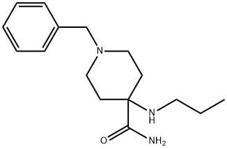 1-benzyl-4-(propylamino)piperidine-4-carboxamide 结构式