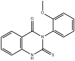 喹唑啉-4(3H)-酮,3-(2-甲氧苯基)-2-硫醇- 结构式