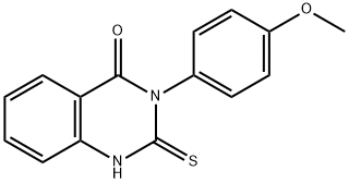 2,3-二氢-3-(4-甲氧基苯基)-2-硫代-4(1H)-喹唑啉酮 结构式