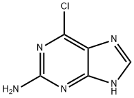 2-氨基-6-氯嘌呤 结构式