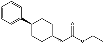 乙基2 - ((1R,4R)-4-苯基环己基)乙酸乙酯 结构式