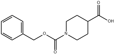 N-Cbz-哌啶-4-羧酸 结构式