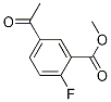 5-乙酰基-2-氟苯甲酸甲酯 结构式