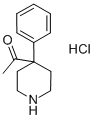 4-乙酰基-4-苯基哌啶盐酸盐 结构式
