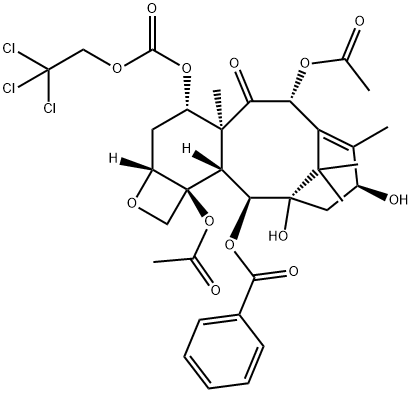 7-O-(2,2,2-三氯乙氧基羰基)浆果赤霉素 III 结构式