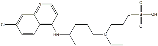 Hydroxychloroquine O-Sulfate 结构式