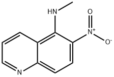 N-甲基-6-硝基-5-喹啉胺 结构式