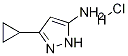 3 -环丙基-1H -吡唑- 5 -胺盐酸盐 结构式