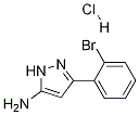 3-(2-溴苯基)-5-氨基吡唑盐酸盐 结构式