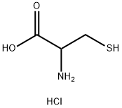 DL-半胱氨酸盐酸盐 结构式