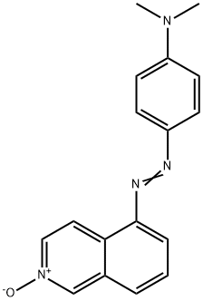 5-[[p-(Dimethylamino)phenyl]azo]isoquinoline 2-oxide 结构式